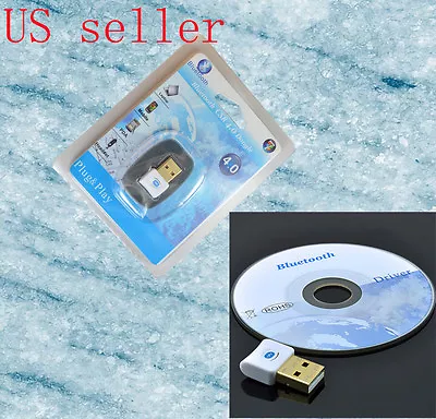 Version V4.0 USB Bluetooth Dongle Wireless Adapter EDR For PC Windows 7 Vista XP • $8.98