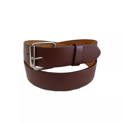 Belt Plain Leather New Snap-On Removable Roller Buckle Solid Unisex Mens Womens • $6.95