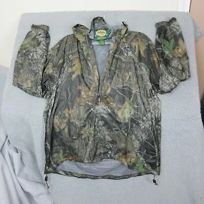 Cabela's Dry Plus Jacket Mens Large Green  Mossy Oak Break Up Camo Hunting • $45.99