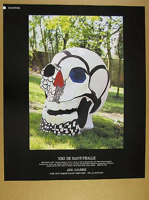 1989 Niki De Saint Phalle 'The Great Lady' Sculpture Photo Vintage Print Ad • $8.29