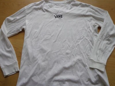 £0.95 • Buy Ladies Vans White Cotton Long Sleeved T-shirt, Size Small