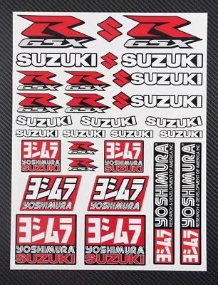 GSX-R Yoshimura Motorcycle Decal Stickers For Suzuki GSX-R1000 Gsxr600 Laminated • £11.88