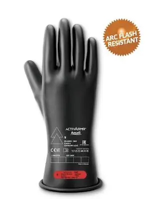 ACTIVARMR Low Voltage Electrical Insulating Gloves Class 0 - RIG011B - Size 12 • $31.27