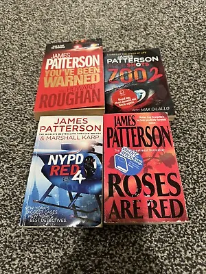 James Patterson 4 Paperback Books Bundle Roses Are Red Zoo 2 NYPD Red 4… • £10