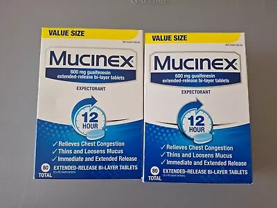 *Lot Of 2* Mucinex 12 Hour Chest Congestion 600mg 80ct Exp. 9/25+ • $30