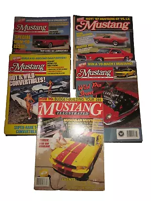 Hot Rod Magazine Mustang & Mustang Illustrated Lot Of 5 1988 1987 Mustang  Fords • $7.99