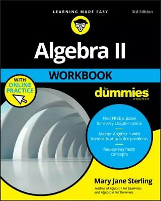 Algebra II Workbook For Dummies - Paperback By Sterling Mary Jane - GOOD • $5.77