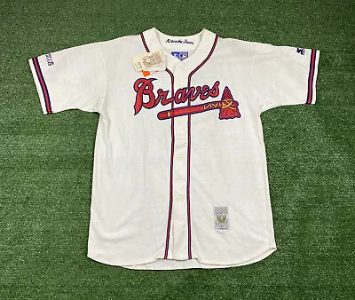 Vintage Starter Cooperstown Mens Milwaukee Braves Baseball Jersey Size XL W Tags • $50.83