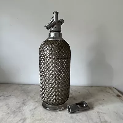 Great Looking Old Meshed Cased ART DECO Soda Syphon  VINTAGE • $89.99