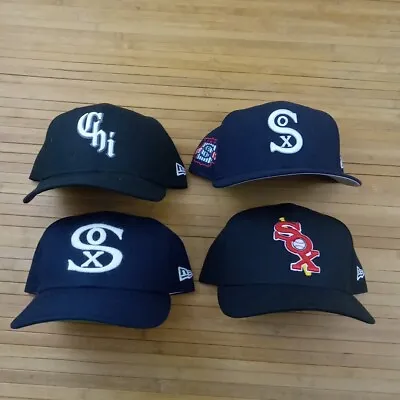 Lot 4 Chicago White Sox Fitted New Era Hats Caps 7 7/8 • $60