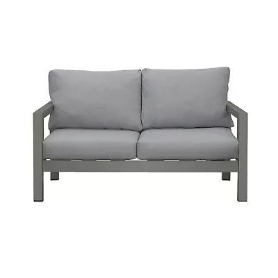 $449.99 • Buy New Charcoal Two Seater Aluminium Outdoor Sofa Lounge Setting Furniture Chairs