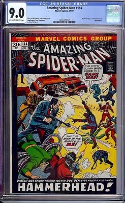 Amazing Spider-Man #114 (Marvel 1972) CGC 9.0 • £180.96