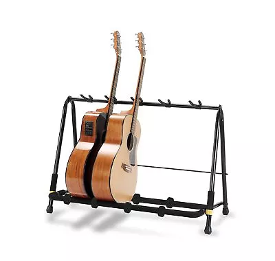 Hercules Stands GS525B 5 Space Guitar Rack Black 5 Guitars • $97.99