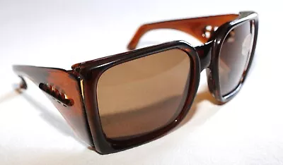 Vintage 60s New Acetate Oversized Mens Sunglasses Mineral Lenses Made In France • $127.38