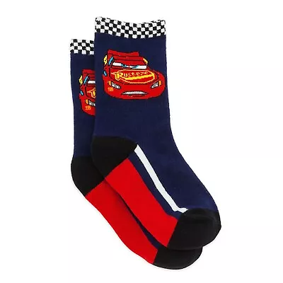 Disney Store Cars Lightning McQueen Socks Kids Boys Size L  NWT • £14.18