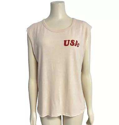 Junk Food USA Muscle Tank T-shirt  Womens Large NEW • $11.95