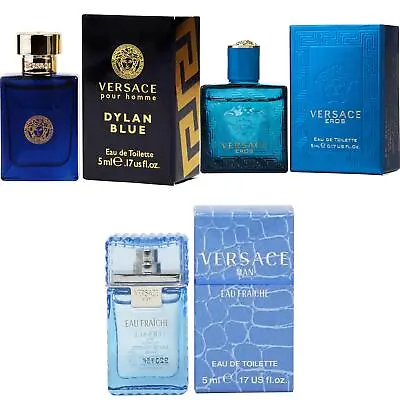 3pc Mini Gift Set Versace Dylan Blue Eros Men Man Eau Fraiche 5ml/0.17ozNEW! • $22.99