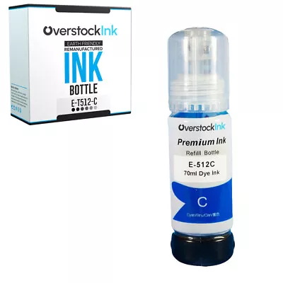 Replacement For Epson 512 Cyan Ink Bottle Fits Epson Expression ET-7700 ET-7750 • $10.99