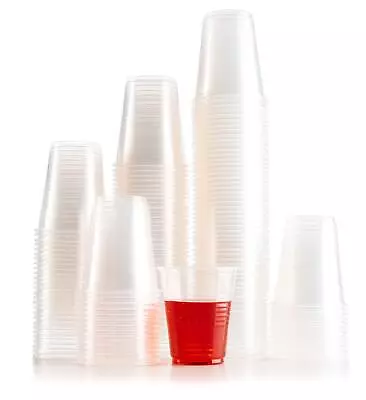 Plastic Cups 5 Oz Disposable Clear Beverage Tumbler (100 Count) • $14.79