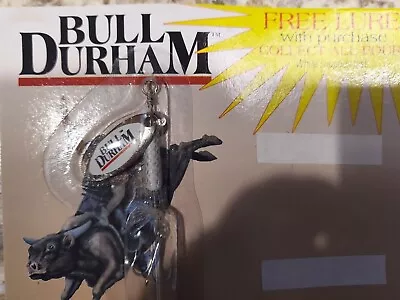 1999 Bull Durham Spinner Fishing Lure  New In Package FAUX  ROOSTER TAIL WHITE ! • $2.99