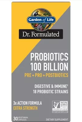 $34.96 • Buy Dr. Formulated Probiotics 100 Billion By Garden Of Life, 30 Count