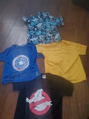 £1.99 • Buy Boys Summer T-Shirts Bundle -  5-6 Years - Lily&Dan, Marvel, Ghostbusters Etc