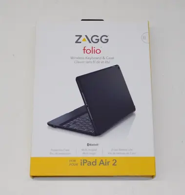 New Zagg Folio Wireless Keyboard & Case For Apple IPad Air 2 Tablet Computer • $35