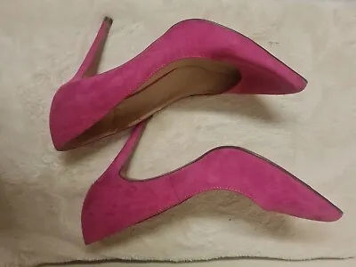 Dorothy Lerkins Magenta High Heels Court Shoes For Women Size 7(uk) • £45