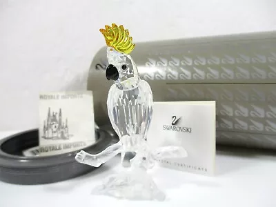Swarovski Crystal Cockatoo Bird 261635 Figurine Box COA • $114.90