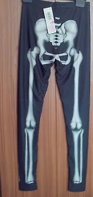 £4.99 • Buy New Pamela Mann Skeleton Stretch Leggings Size S/m    (b915)