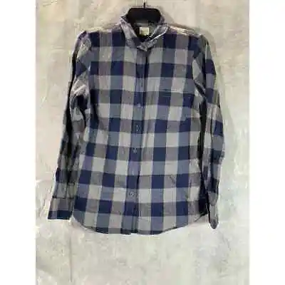 J.CREW The Perfect Shirt Women's Blue Plaid Classic Fit Button-Up Top SZ S • $19.50