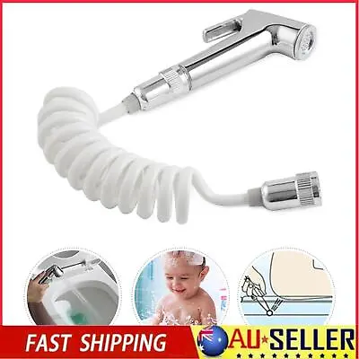 Handheld Bidet Toilet Spray Shattaf Shower Head Hose Sprayer Kit Hand Silver New • $14.99