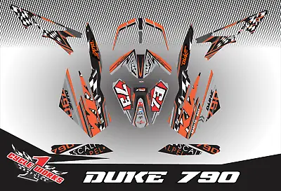 FULL Custom GRAPHICS KIT FOR KTM DUKE 790 890 2017 2018 2019 2020 2021 Ridit • $144.99