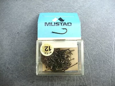 Vintage Mustad & Son 3366 Ringed-bronzed Size 12 Sproat Fishing Hooks (qty 100) • $11.99