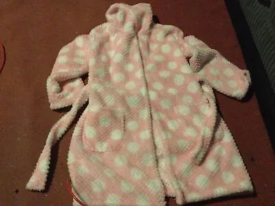 Girls Waffle Pink Dressing Gown Excellent Condition 9-10 Used • £4