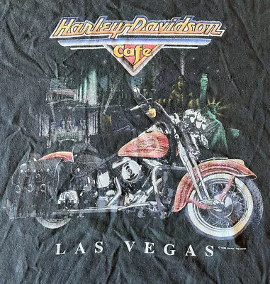 VTG 98 Harley Davidson Cafe Las Vegas Made In USA Size 2XL • $12.71