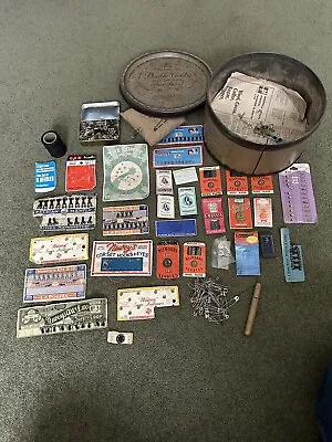 £10 • Buy Vintage Mackintosh Tin With Vintage Sewing Items 
