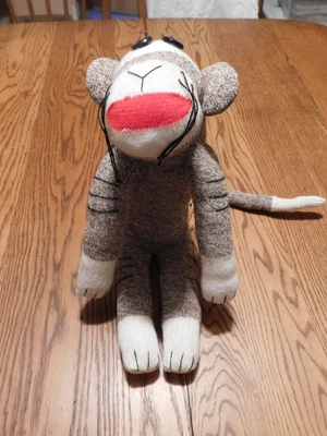 £12.23 • Buy Vtg Handmade Sock Monkey Folk Art Button Eyes