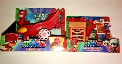 PJ Masks Trap & Escape Playset Owlette & Luna Girl & Owl Glider • $15.95