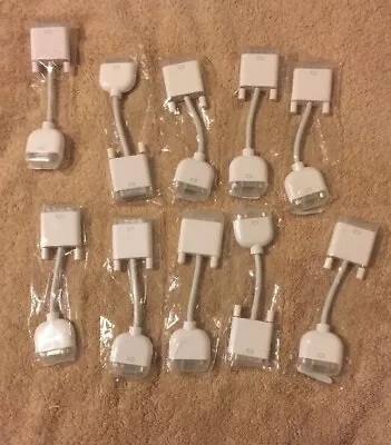 Lot Of 10 New Genuine Apple DVI To VGA DVI To VGA (Female) (Part # 603-8525) • $39.99