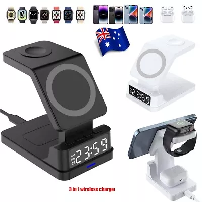 Wireless Charger Dock Charging Station For Apple Watch IPhone 14 15 XS Samsung • $28.99