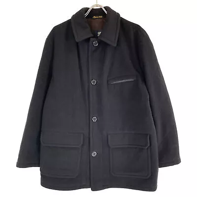 BURBERRY LONDON Black Cashmere-blend Wool Sandro Coat Coat S Black • $381.01