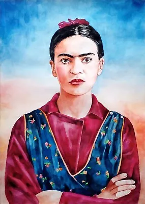 1169 × 1653  ~Young Frida Kahlo~ Watercolor SIGNED/DATED • $65