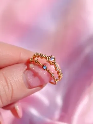 Ariel Mermaid Ring Mermaid Princess Tiara Ring • $26.35