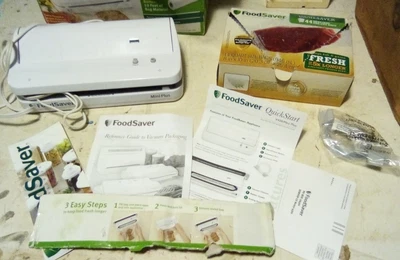 $60 • Buy Foodsaver Mini Series Vacuum Packaging System W/Almost Full Box Of Sealer Bags