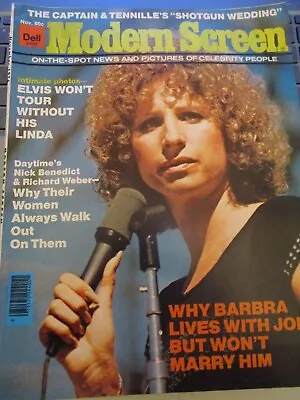 Barbra Streisand Angie Dickinson - Modern Screen Magazine 1976 • $9.99