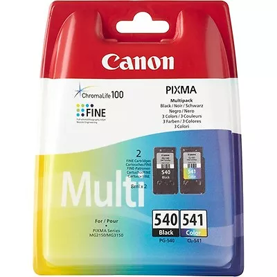 Original Canon PG-540 & CL-541 Ink Cartridges For Canon Pixma MG3150 • £35.95