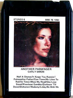 CARLY SIMON Another Passenger  8 TRACK TAPE CARTRIDGE • $16.95