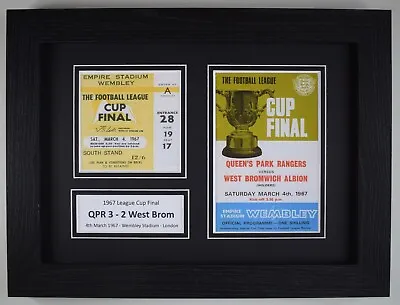 1967 League Cup Final A4 Photo Match Ticket Display Football Programme QPR • £10.99