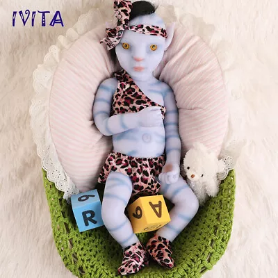 IVITA Avatar Amber Eyes Boy Doll 20inch Lifelike Full Silicone Avatar Doll Gifts • $186.15